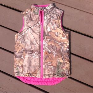 Reversible Carhartt Camo Vest size 6